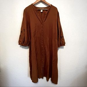 H&M Embroidery Dress XXL